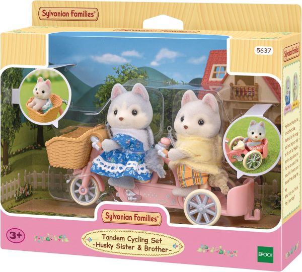 Sylvanian Families - Hermanos Husky en Tandem