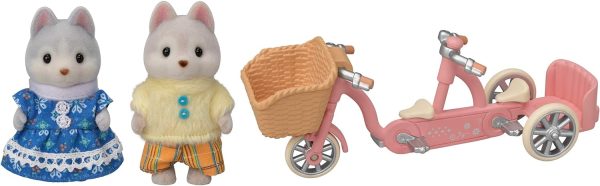 Sylvanian Families - Hermanos Husky en Tandem - Imagen 3