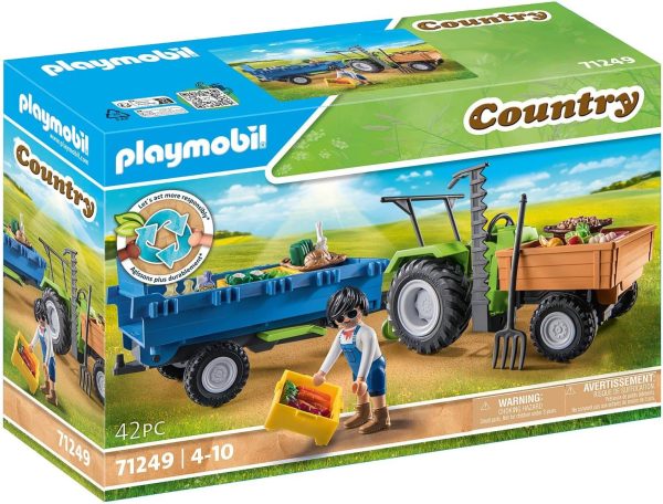 Playmobil Country Tractor con Remolque